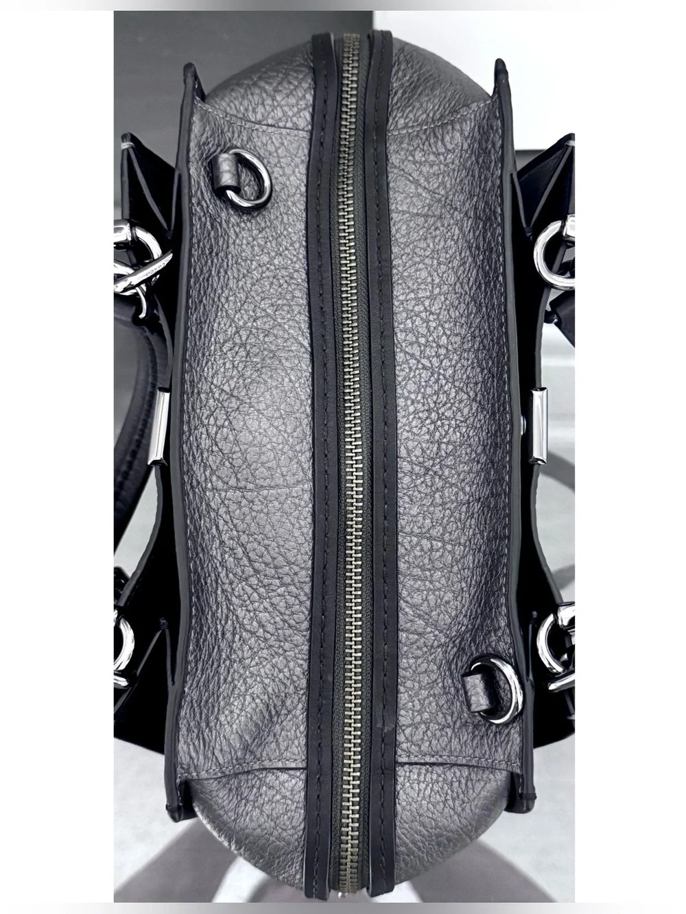 COACH Dreamer Satchel 38546 METALLIC GRAPHITE